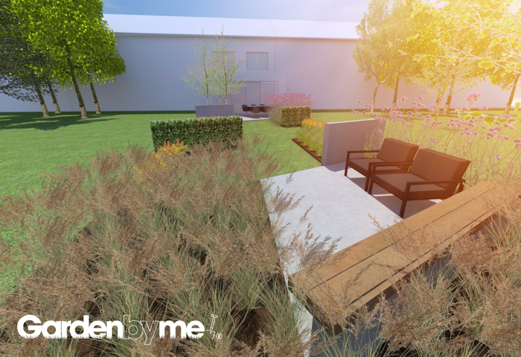 3D tuinontwerp architecturale tuin