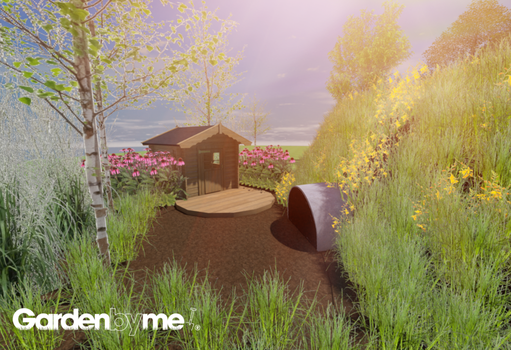 3D tuinontwerp speel tuin